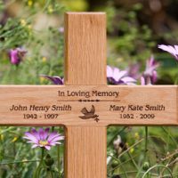 Wooden Memorial Cross