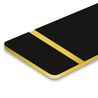 Black surface - gold lettering. Black surface - gold lettering.