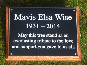 Black and White acrylic memorial plaques. Black and White acrylic memorial plaques.
