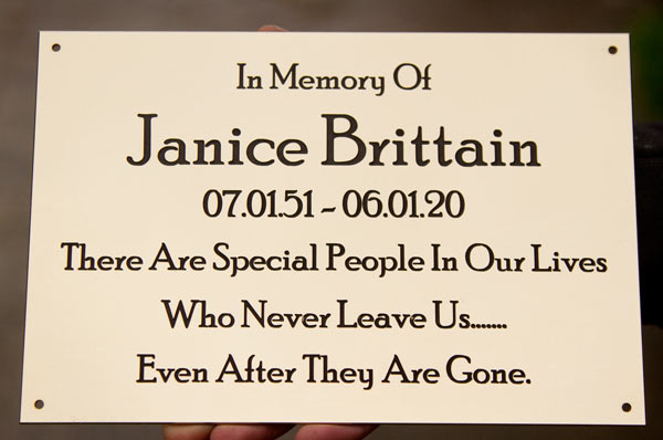 Special people engraved plaque. Special people engraved plaque.