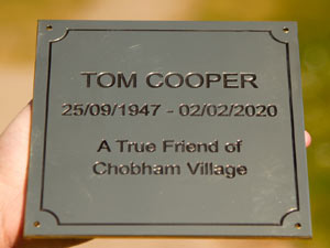 Square brass memorial plaque. Square brass memorial plaque.