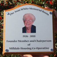 Full colour memorial plaque.