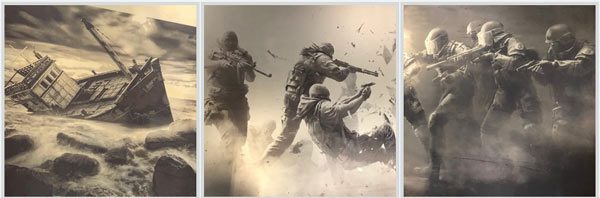 Detailed artwork on brass plaque. Detailed artwork on brass plaque.