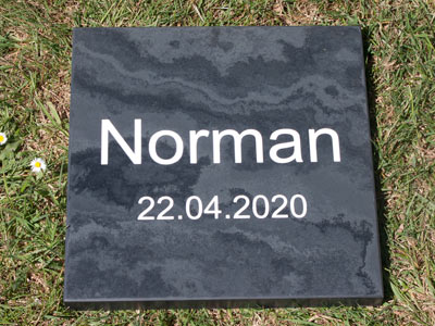 Simple slate memorials Simple slate memorials