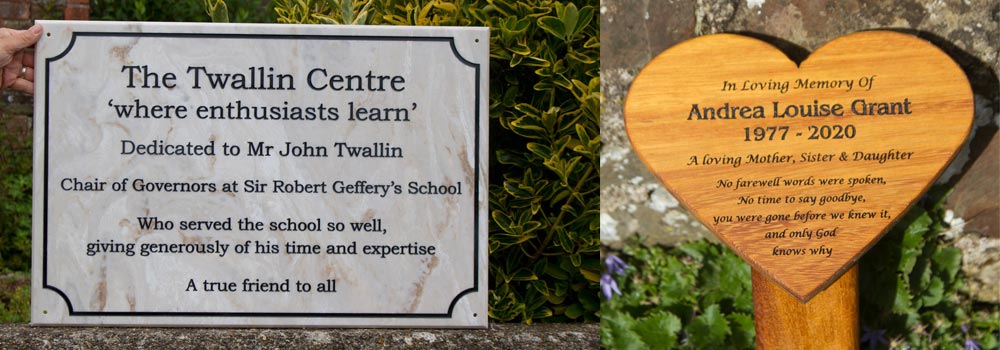 Engraved Memorials.
