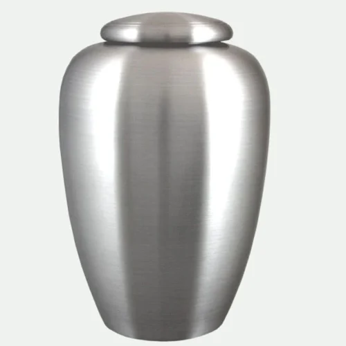 The Traditional Shaped Pewter Urn.