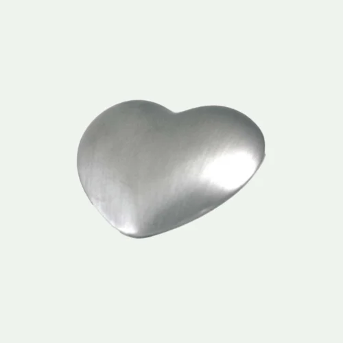 Heart Shaped keepsake pewter urn for a small amount of ashes.