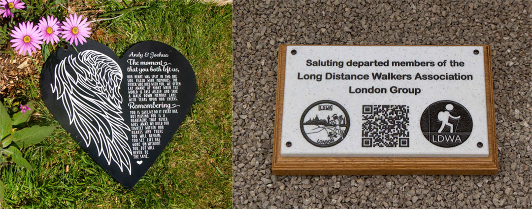 Unique, personalised memorials crafted at UK Memorials.