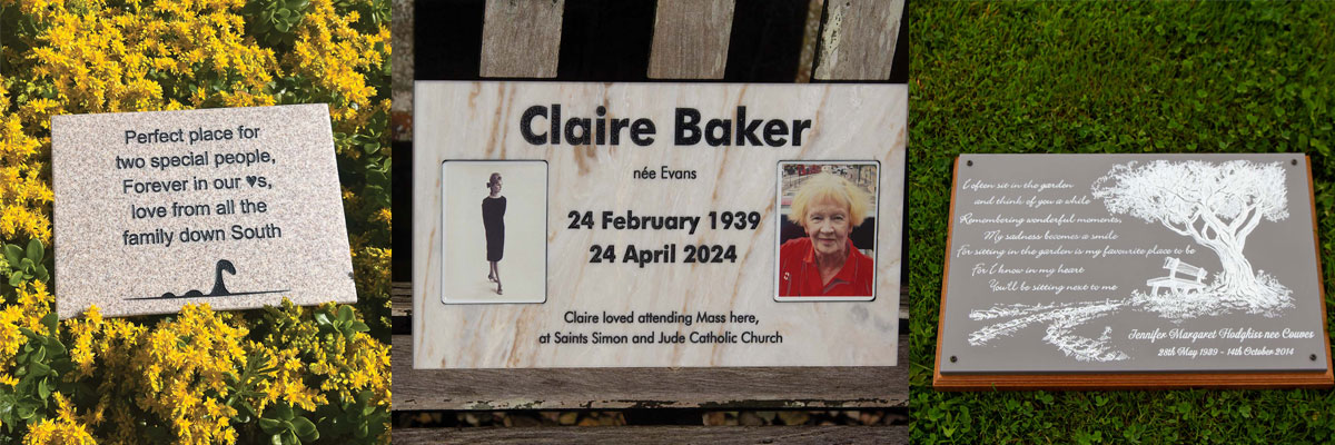 High-quality memorials crafted out of Corian.