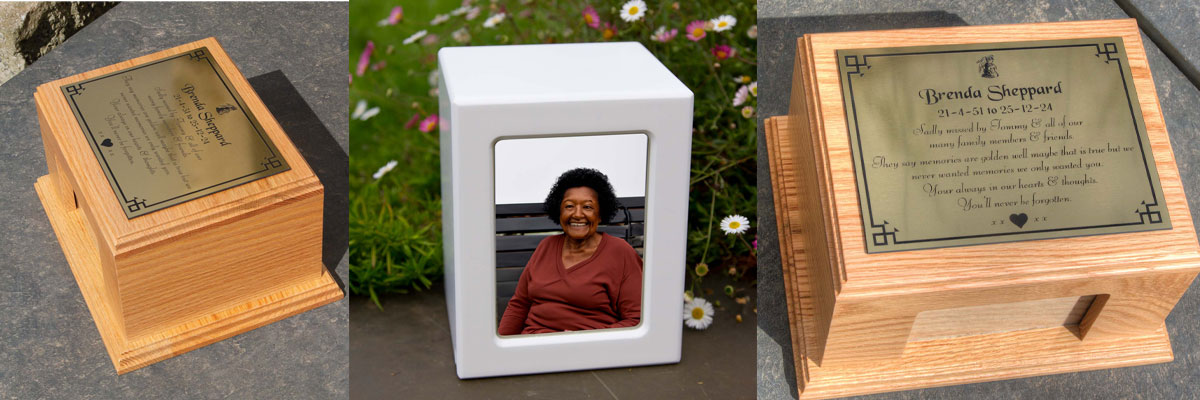 Unique photo memorial caskets for heartfelt memorials.