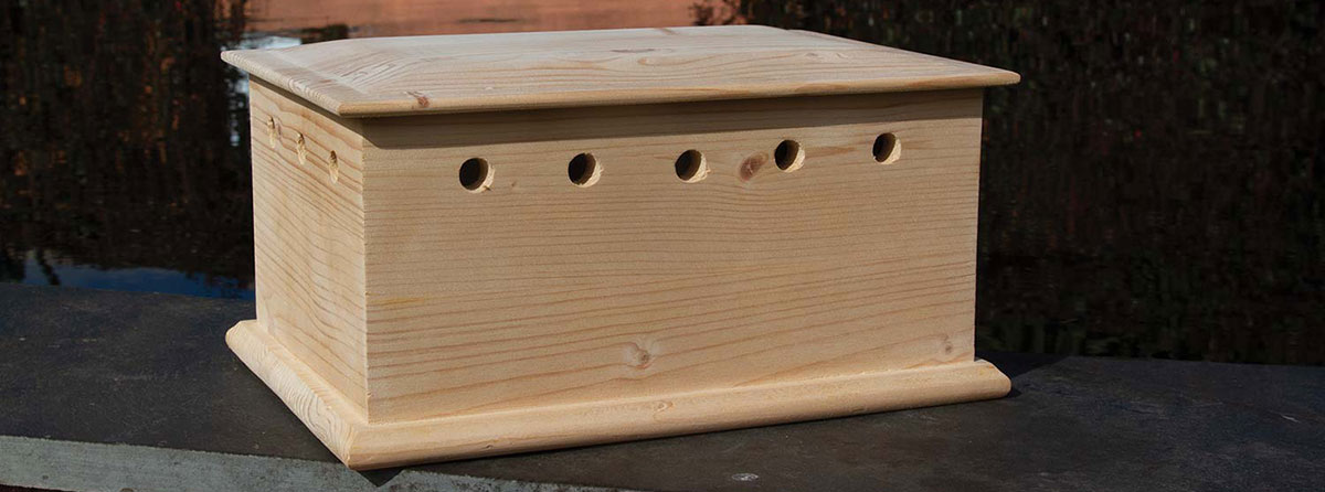 Sea Burial Ashes caskets for sea funerals.