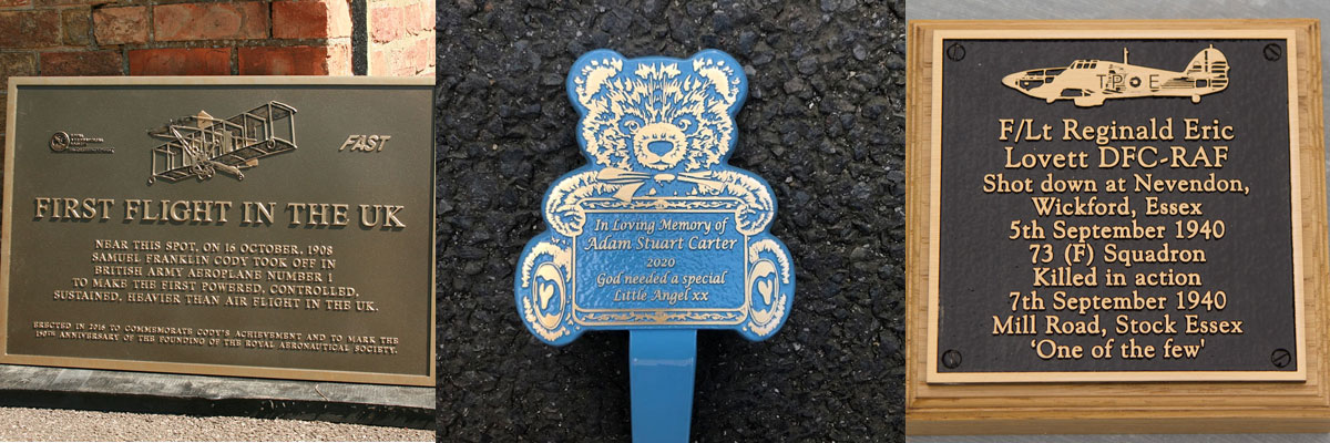 bronze-memorials Long-lasting bronze memorial plaques crafted by The Sign Maker.
